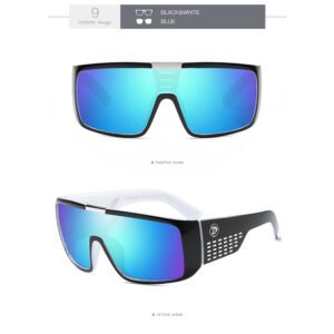 Domo Blue/White Version Dubery – Lentes de sol para hombre polarizados con protección UV400