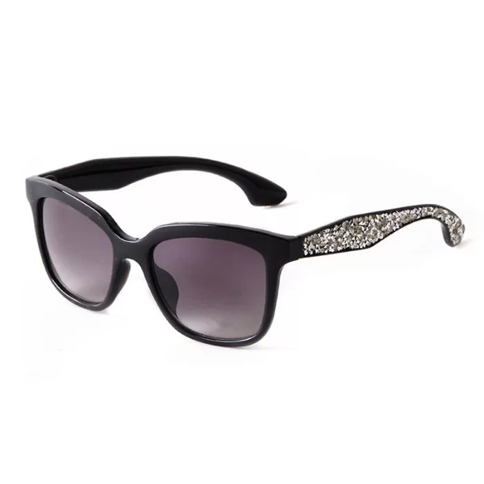 Mujer Linardi – Glossy Black lentes de sol para mujer