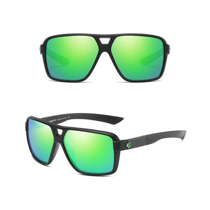 Green Glasses – Dubery Lentes de sol para hombre polarizados con UV400