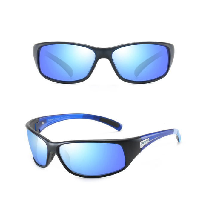 Blue Velocity – Dubery Lentes de sol para hombre polarizados con UV400