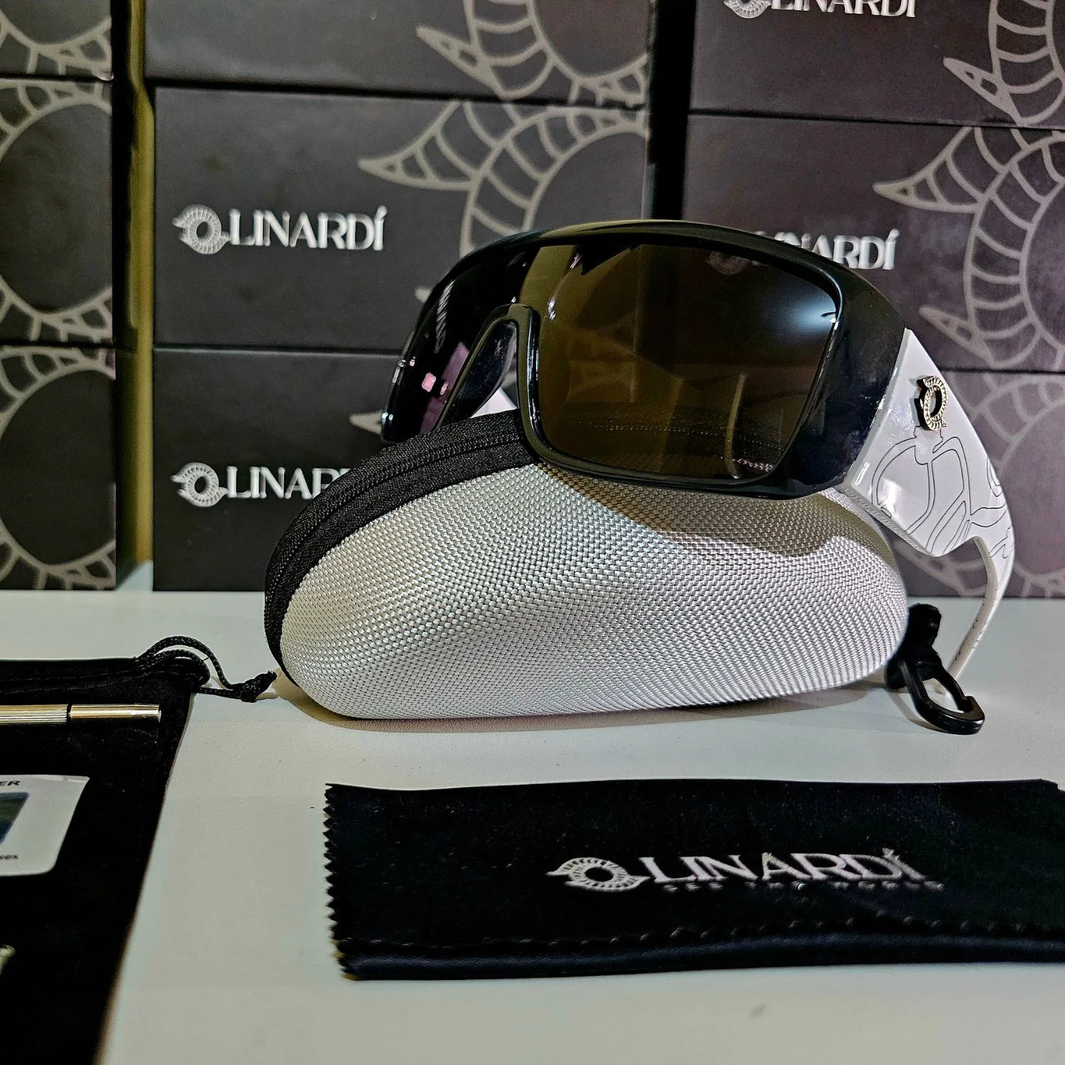 Linardi Gafas de sol polarizadas con visión HD – Lineas de Nazca BLACK EDITION