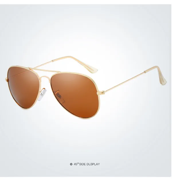 Brown Aviator Line - Lentes de sol polarizados marrones